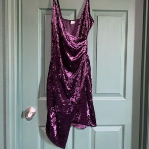 Purple velvet rue 21 dress